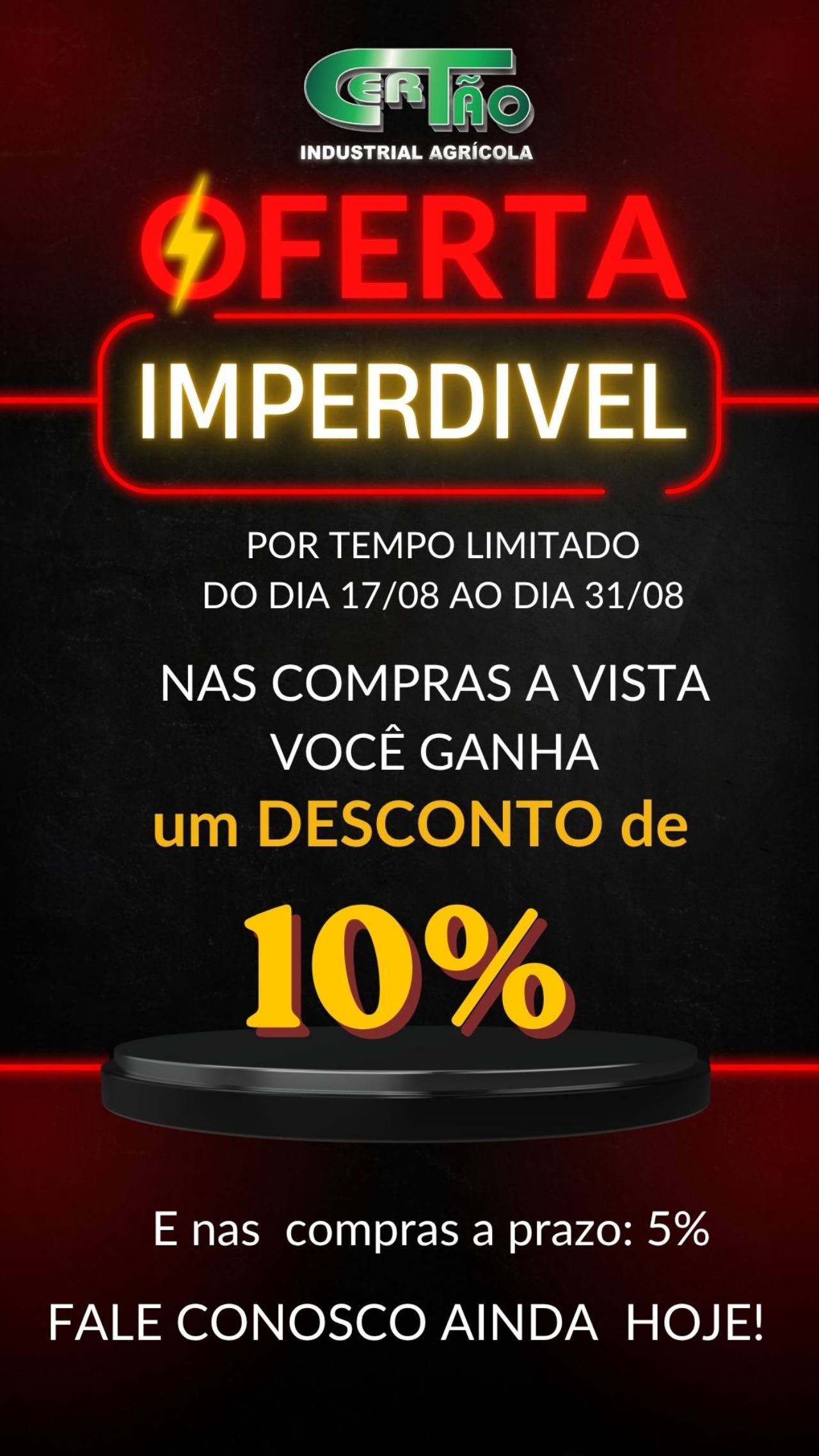 10% de desconto